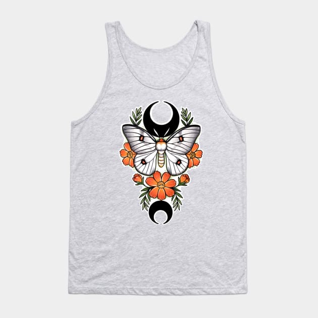 Magical ghost silk moth Tank Top by theartofamberramirez